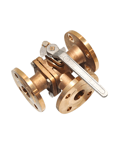 Bronze Three Way Valve